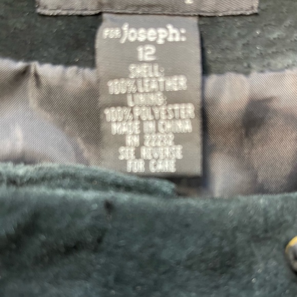 For Joseph suede black skirt with extra design with leather, studs size 12 - Picture 12 of 15